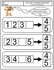 sıradaki sayı kaçtır çalışma sayfaları